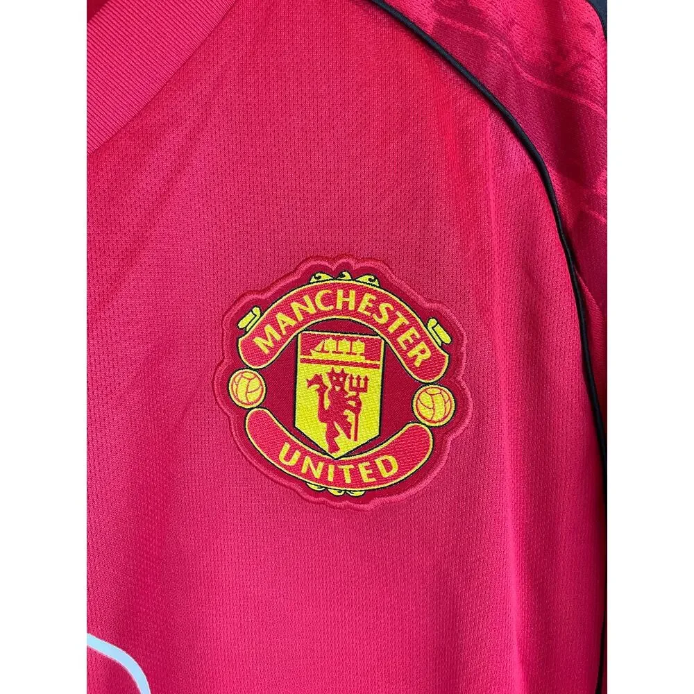 Adidas Manchester United Matheus Cunha #10 Soccer Jersey, Red - Size L
